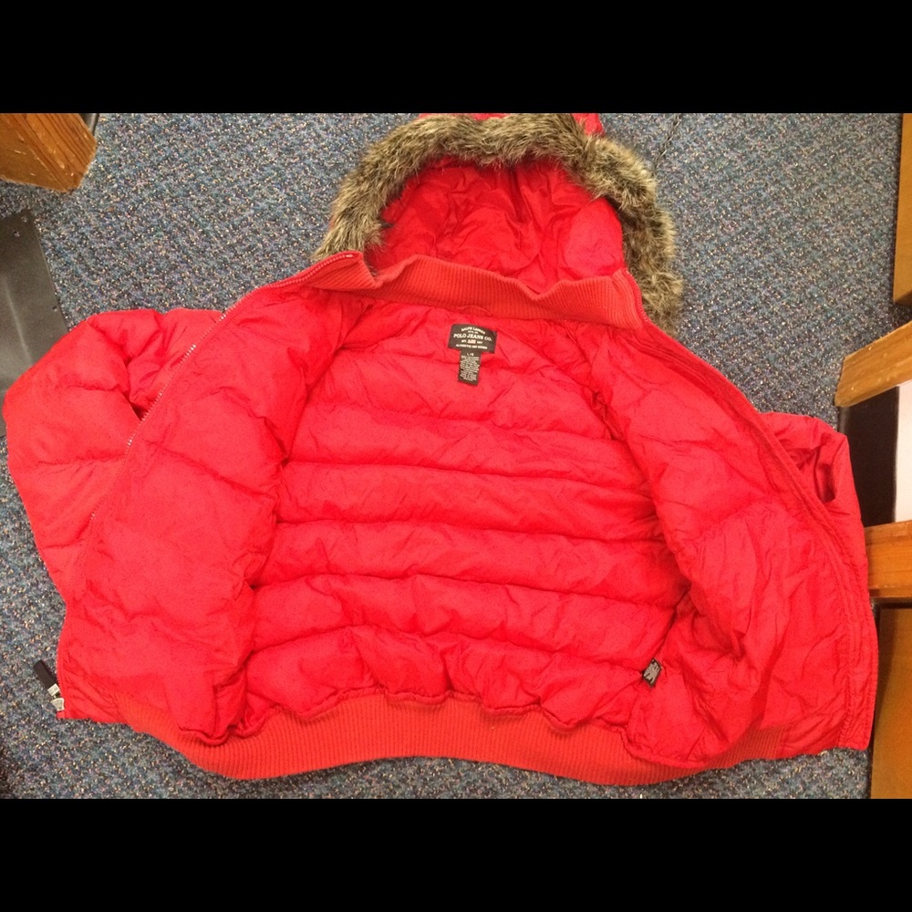 Polo Ralph Lauren Women’s Hooded Puffer Large - Picture 2 of 8